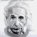 Albert Einstein Portrait by David Alan Cooney