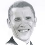 Barack Obama Portrait by David Alan Cooney