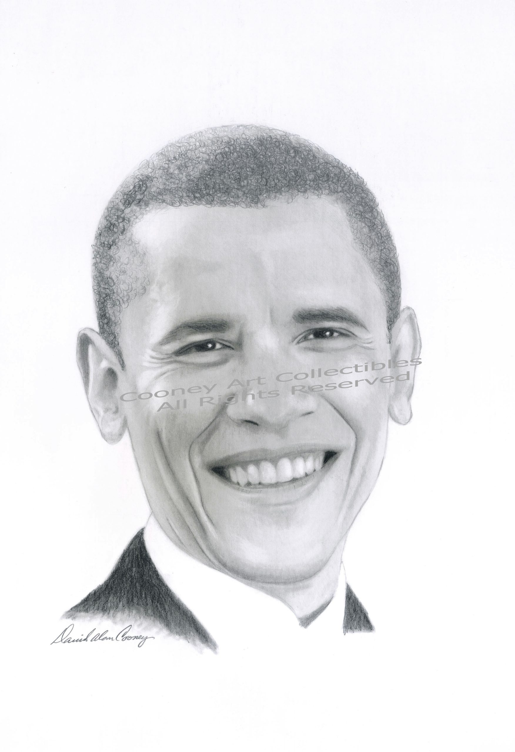 Barack Obama Portrait by David Alan Cooney