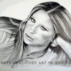 Barbara Streisand Portrait by David Alan Cooney