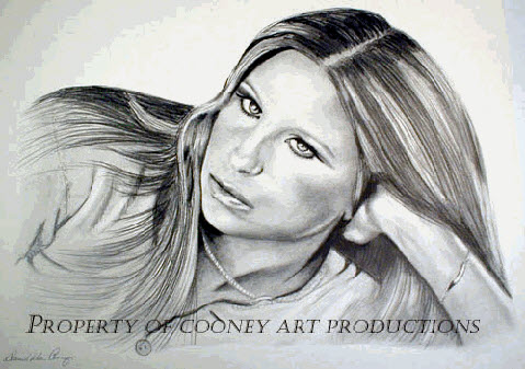 Barbara Streisand Portrait by David Alan Cooney