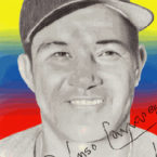 Chico Carrasquel Portrait by David Alan Cooney