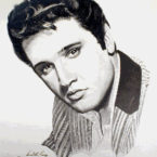 Elvis Presley Portrait by David Alan Cooney