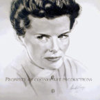 Katharine Hepburn Portrait by David Alan Cooney