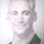 Rahm Emmanuel Portrait by David Alan Cooney